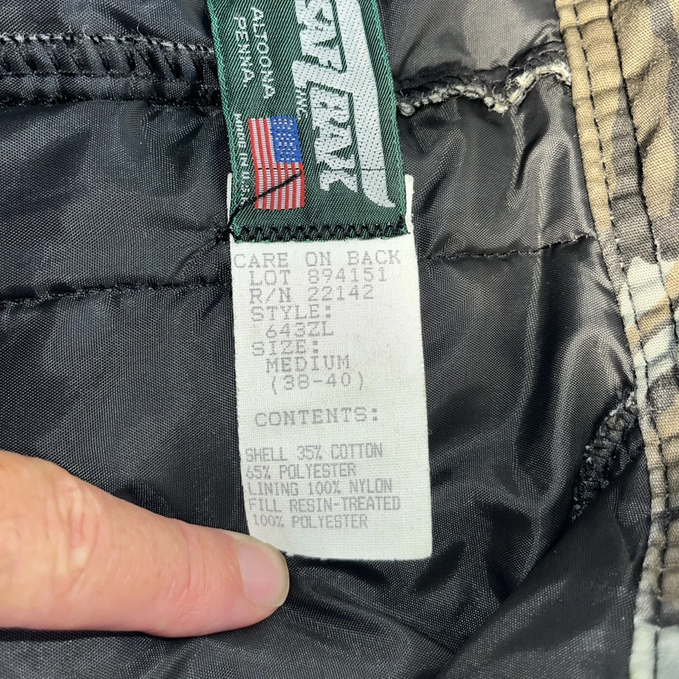 Mono de colección Realtree TreeBark hojas camufladas para hombre mediano caza una pieza Foto 4 de 4