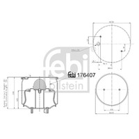 Federbalg, Luftfederung Febi Bilstein 176407