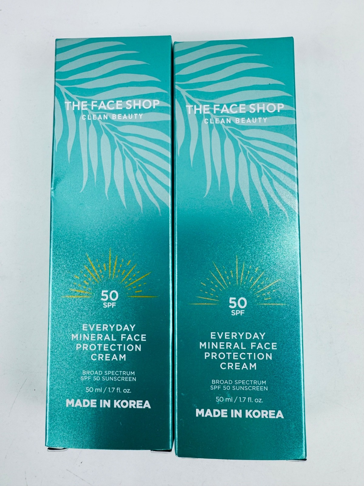 2 PK THE FACE SHOP Everyday Mineral Face Protection Cream Su