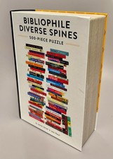 NIB Bibliophile Diverse Spines 500 Piece Jigsaw Puzzle Perfect Gift