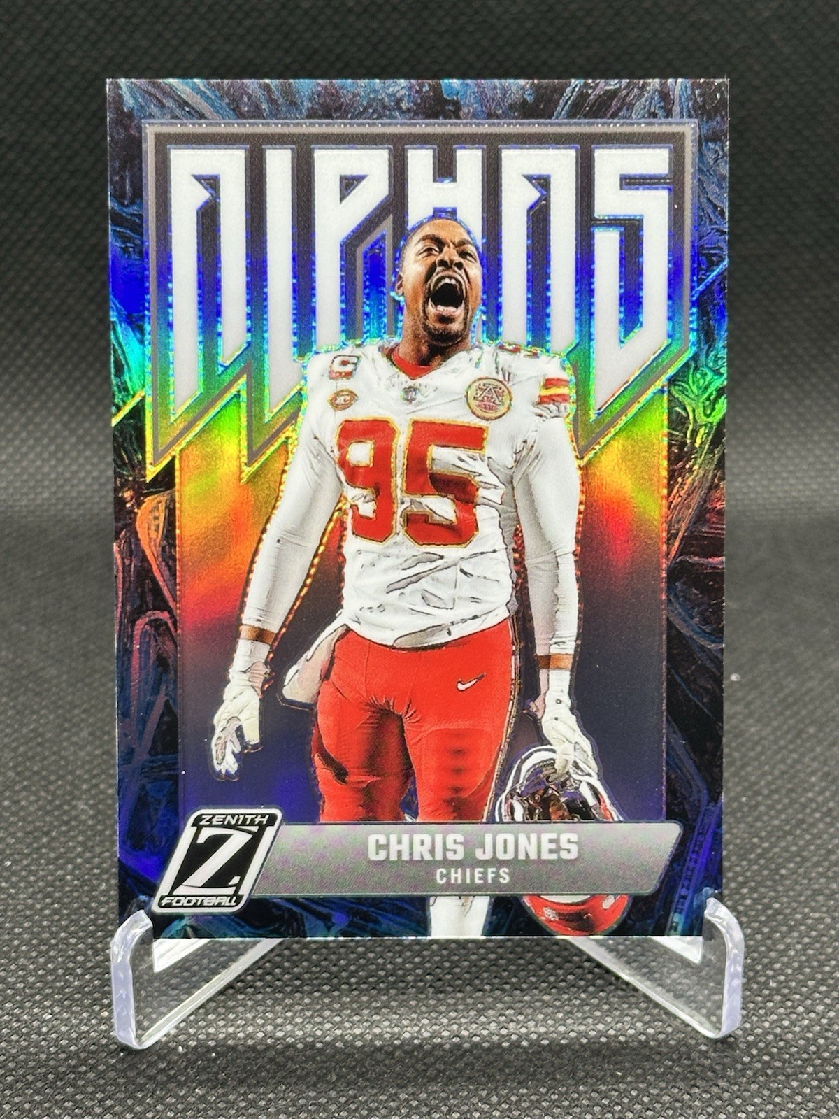 Chris Jones 2024 Panini Zenith Alphas #22 SP Case Hit Kansas City Chiefs