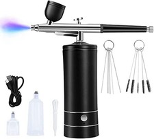 1 Set Airbrush Kit Rechargeable Cordless Compressor High Pressure Airbrush Set