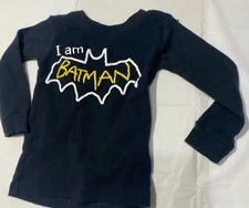 Batman Shirt “I Am Batman” Black (size 9 Month) Baby Clothing top long sl sleeve