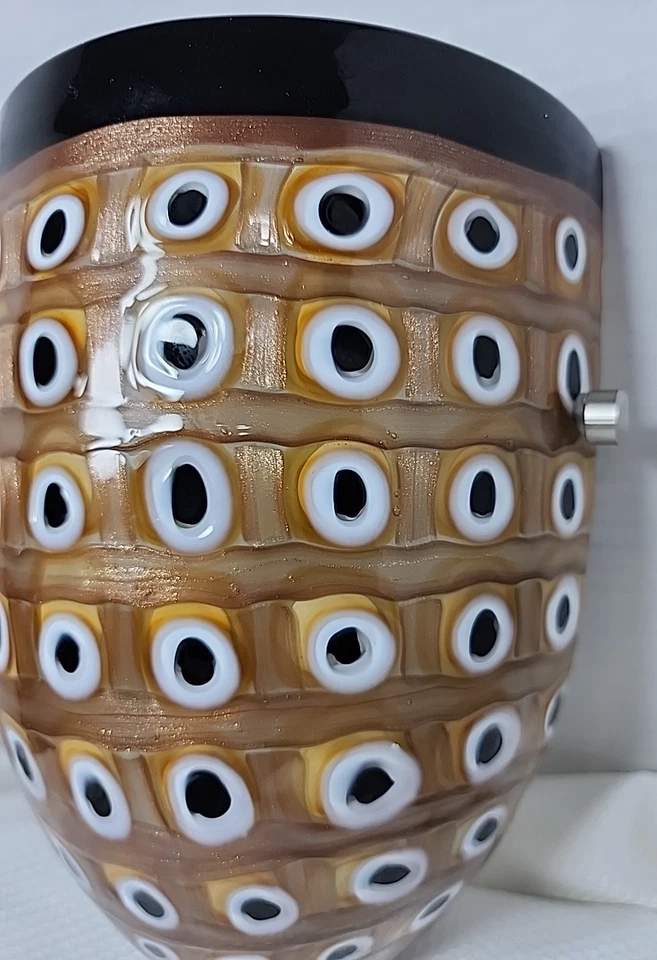 Pingente de parede OGETTI Murano NEIDHARDT cobre espumante murrine arandela suporte de parede. - Imagem 2 de 4