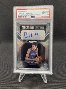 2022-23 Prizm Chet Holmgren Sensational Signatures Rookie Auto PSA 10