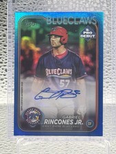 2024 Topps Pro Debut BLUE REFRACTOR AUTO Gabriel Rincones 56/150 Phillies
