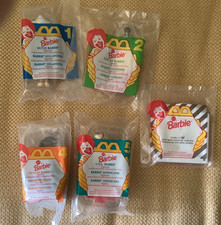 McDonald's 1995 International Barbie Happy Meal Toys Lot of 4 U3 NIP