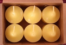PartyLite HOCUS POCUS  Votive Candles V06506 NIB 6 Yellow Abracadabra Halloween