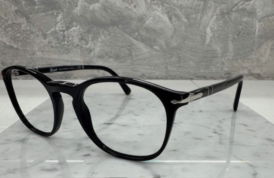 Очки для чтения Persol 3007-V-M 95 черные 50 19 145 + линзы Hoya сделаны в Италии - Изображение 3 из 4