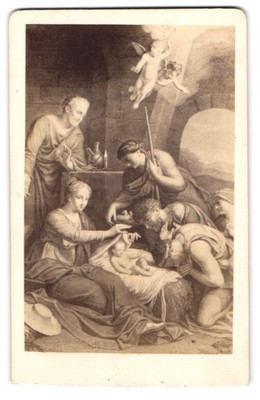 Fotografie Demuth, Berlin, Die Geburt Christi nach Raphael Mengs 