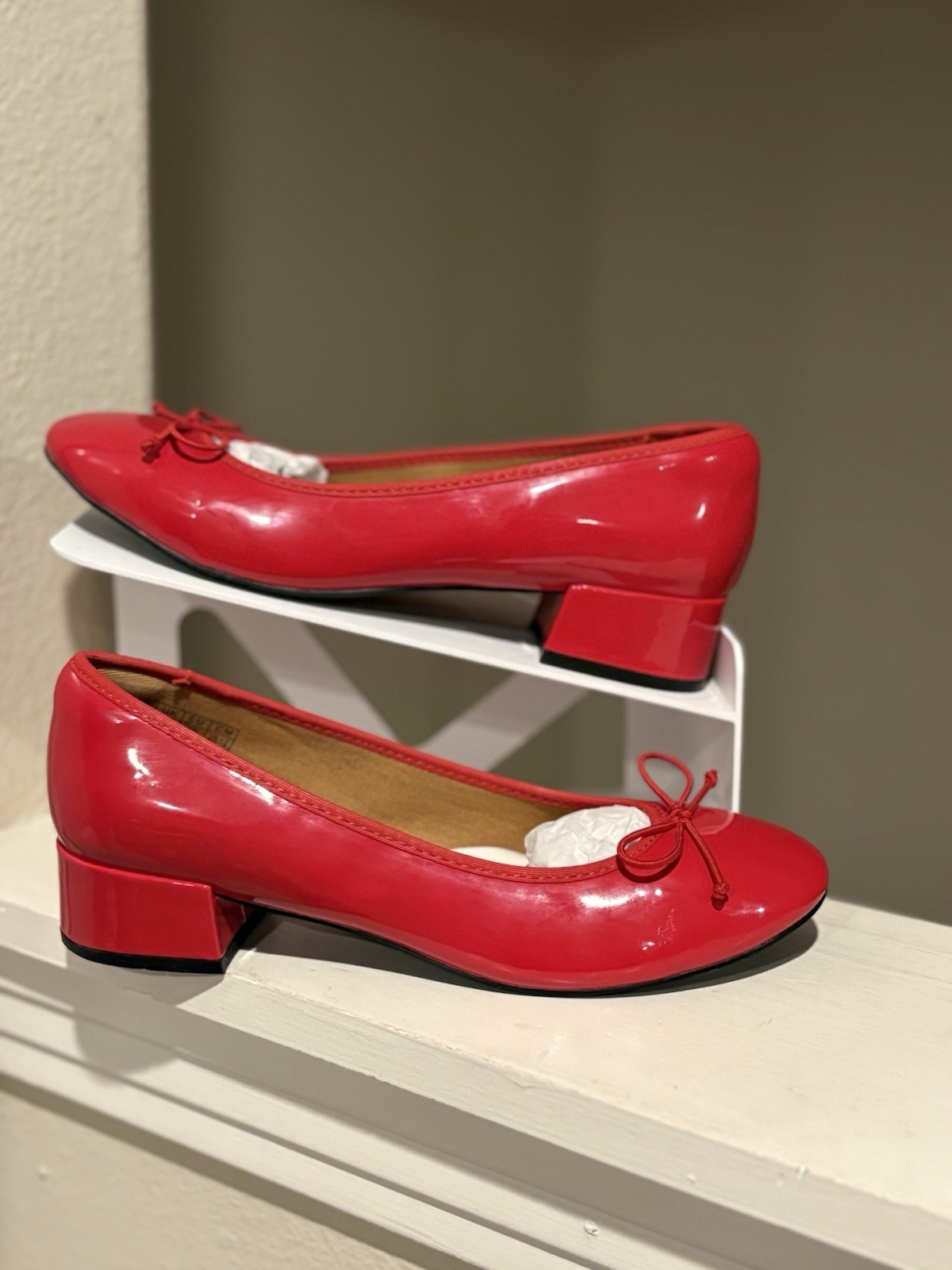 JENN ARDOR Womens Flats Shoes Chunky Pumps for Women Dress Ballet Sz 8.5