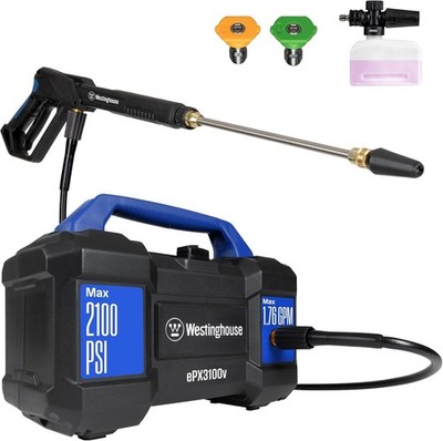 Westinghouse ePX3100v Electric Pressure Washer, 2100 Max PSI 1.76 Max GPM, Bu...