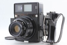   Exc 5  Mamiya Universal Press Black Camera 127mm f4.7 Lens Filmback From JAPAN