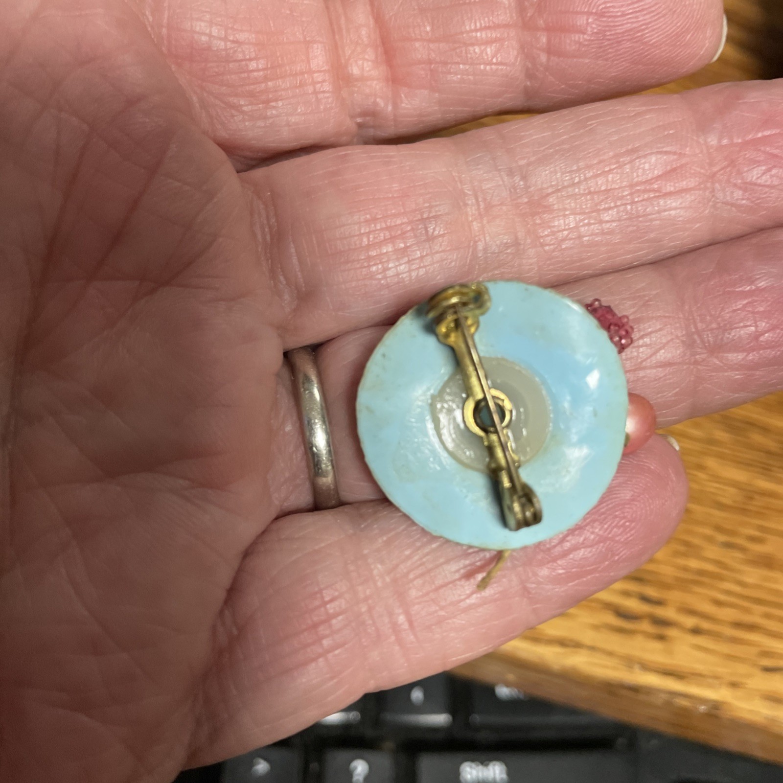 Vintage Plastic Celluloid Spring Easter Tiny Hat … - image 3