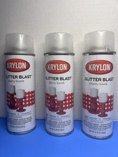 KRYLON Glitter Blast Glitter Spray Paint CHERRY BOMB RED 5.75 oz LOT OF 3