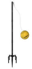 Garbuildman Tetherball Set with Rope for Outdoor Backyard, 8.75 FT, black