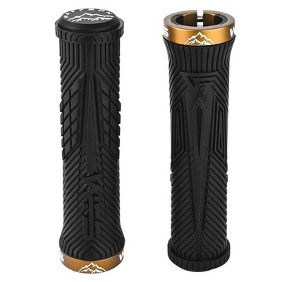 WFS Volatus MTB Grip   Lock-on , Anti-Slip , Single Clamp, Black x Brown
