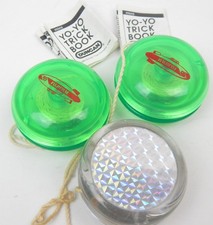 7D Set Of 3 Vintage Yo-Yo Toys Duncan Green mperial Rocket Klutz