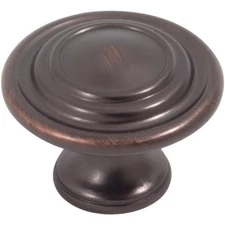 Charlotte Cabinet Knob, 1-3/8 Inches, Vintage Bronze by Stone Harbor Hardware