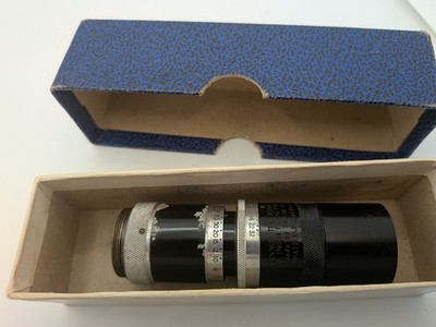 Taylor-Hobson Cooke Telekinic Anastigmat 4 inch C Mount Lens 100mm F/4.5 W/ Box