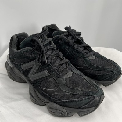New Balance Men's Lace UP 9060 Triple Black Sneakers Size 9.5