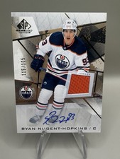 2021-22 SP Game Used Gold Auto Patch Ryan Nugent-Hopkins #96 Oilers /125