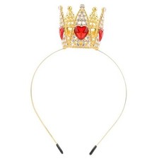 Queen of Hearts Crown Headband for Adult Women Hair Accessories