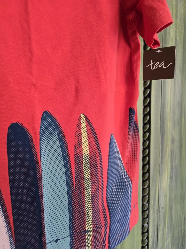 Boys New Red Surf Board Tea Collection T Shirt - Image 2 of 3