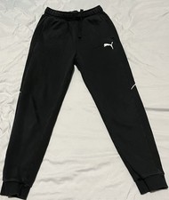 Boys Black PUMA athletic joggers/training pants Size L