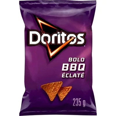 2 x Bags Doritos Tortilla Chips Bold BBQ Size 235g Canada FRESH