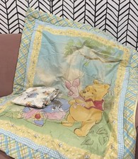 Disney Winnie the Pooh  Friends Crib Bedding Set Quilt  Fitted Sheet Green