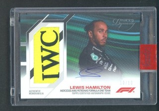 2023 Topps F1 Dynasty Lewis Hamilton Signed Auto Racing Glove Relic DAF LH 10/10