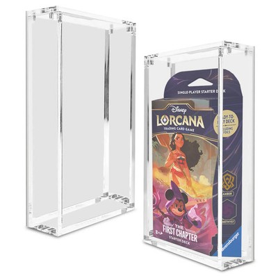 Lorcana Starter Deck Acrylic Case 5MM Magnetic Lid Display Box EVORETRO - 1 Pack