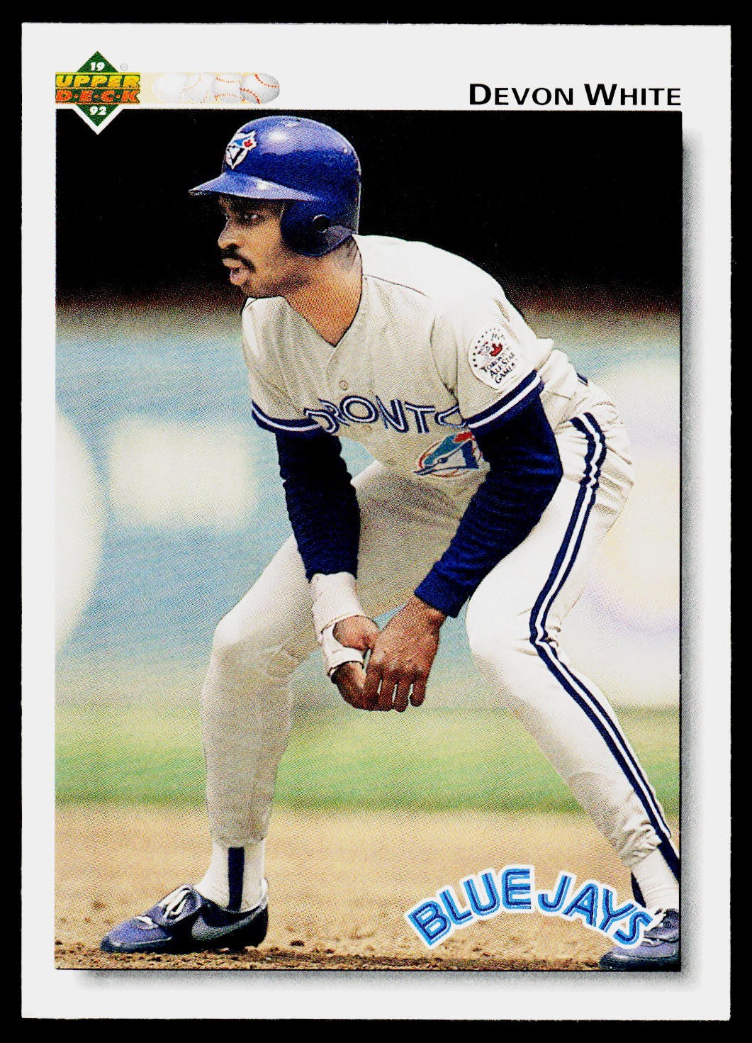 Devon White, 1992 Upper Deck, #352, Toronto Blue Jays,