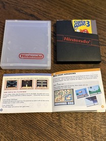 NES Super Mario Bros 3 Left Bros Cartridge, Left Manual, sleeve and Hard case!