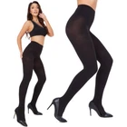 Women 380 Denier Black Tights Microfiber Pantyhose Thermal Warm Fleece SE788