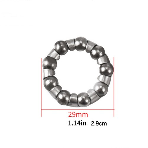5pcs Stainless Steel Silver 1/4 in x 9 Balls Bicycle Crank Ball Bearing Part - Picture 8 of 15