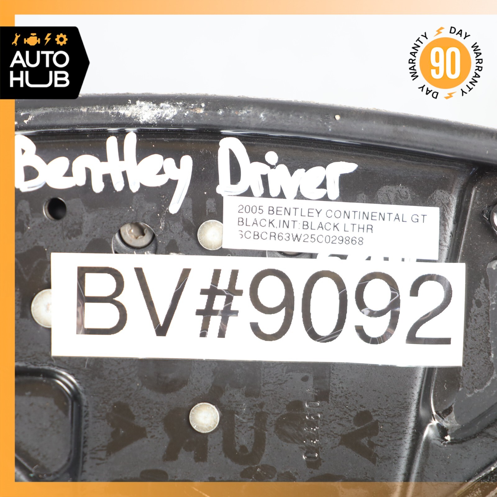03-06 Bentley Continental GT Coupe Lower Seat Track Rail Left Side OEM 31k