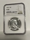 PF68 1955 Proof Franklin Half Dollar NGC Brown Label