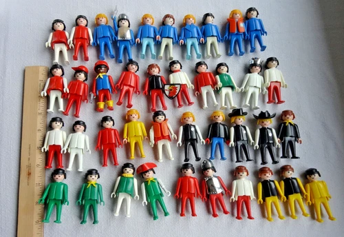 Playmobil Geobra Figures 3" People Lot of 40 Vintage