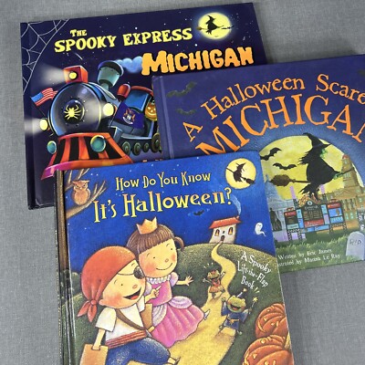 Spooky Express Michigan ~ Halloween Scare ~ How Do You Know ~ 3 Hardcover Books
