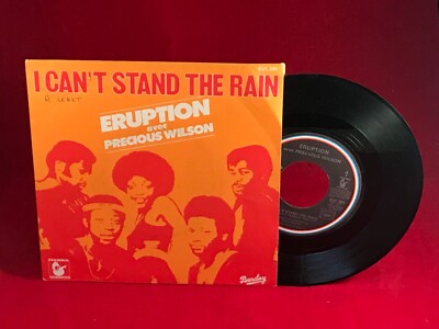 ERUPTION PRECIOUS WILSON I Can't Stand The Rain 1978 French 7'' vinyl single 45