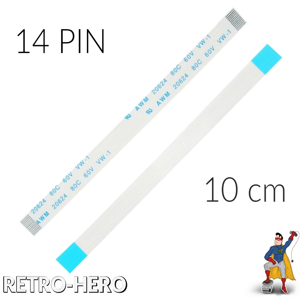 2x 14 Pin Power Button Flex Cable Soft Ribbon Replace For Sony PS4 Controller JD