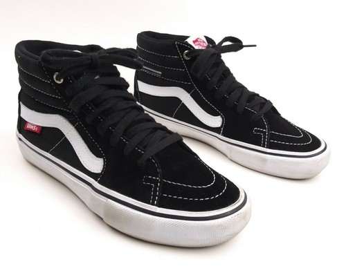 Vans Sk8-Hi PRO Black White Skate Shoe Classic Ultra Cush Men\u0026#039;s Sz 5.5  Womens 7 | eBay