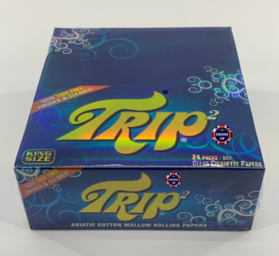 NEU TRIP 2 DURCHSICHTIGE ASIATISCHE BAUMWOLLE MALVE KÖNIGSGRÖSSE ROLLPAPIER 24 PACKUNGEN KOMPLETTE BOX