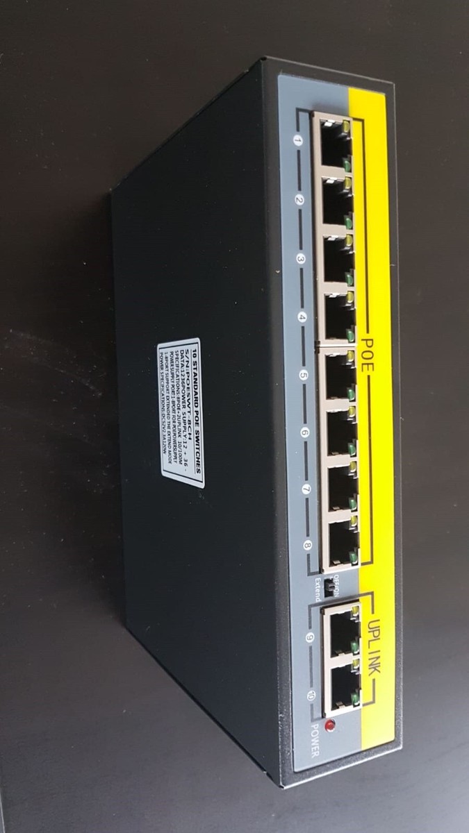 Switch PoE A 4 O 8 Porte SPOE4816 Per Telecamere IP E NVR - Dispositivo Di Rete Power Over Ethernet