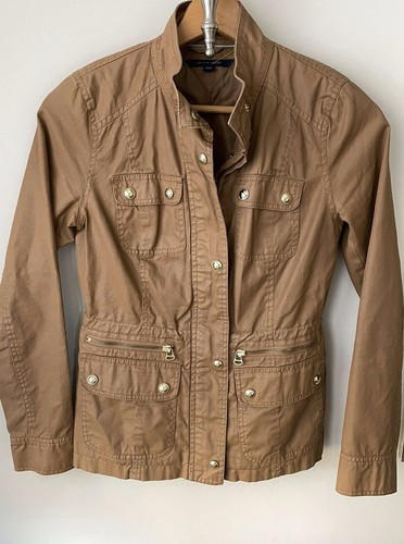 Tan Camel Military Style Jacket 