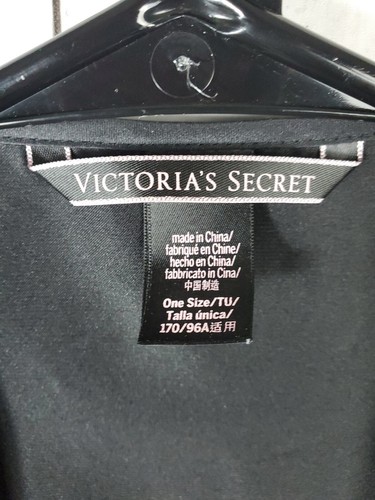 Accappatoio kimono Victoria's secret sexy nero slip wrap Love taglia unica in ottime condizioni - Foto 5 di 8