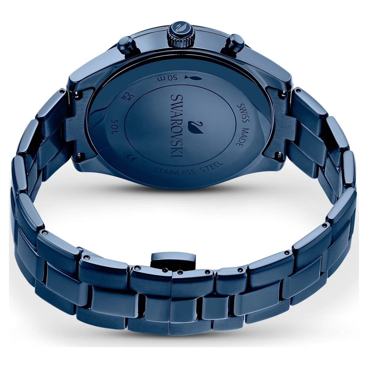 大流行中！ Swarovski Octea 5610475 Blue bracelet Metal watch Sport Lux 時計