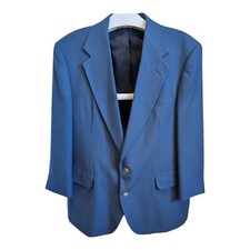 Haggar Blue Jacket Blazer Mens Size 40 Career Casual Sport Coat Business